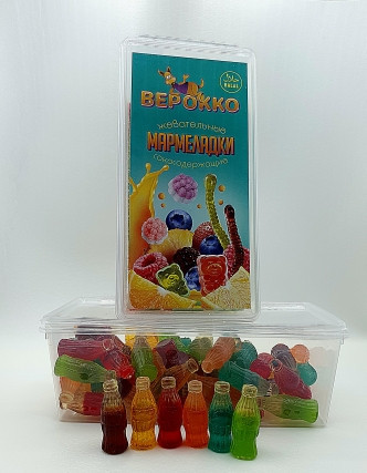 №2 Жевательный мармелад Бутылочки МИКС, 250г      в Переславле-залесском