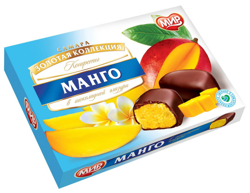  КФ МИР Манго-Кокос в шоколадной глазури 160г  в Переславле-залесском