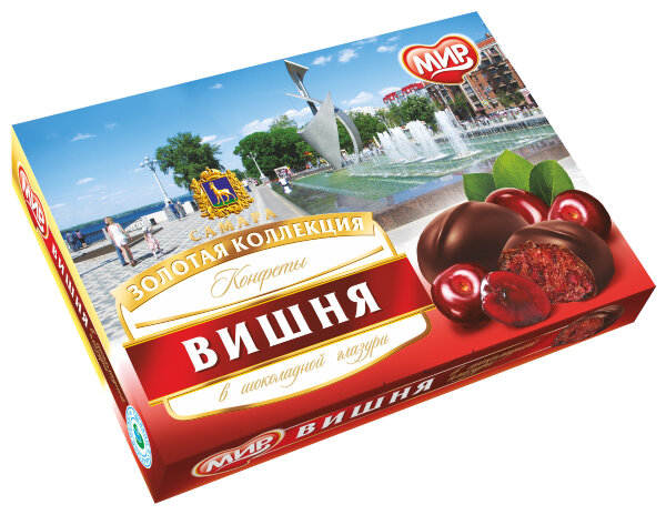 №2 КФ МИР Вишня в шоколадной глазури 160г в Переславле-залесском